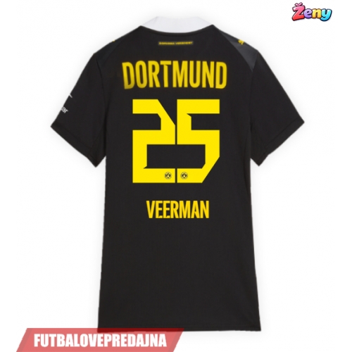 Lacne Ženy Futbalové dres Borussia Dortmund Joey Veerman #25 2026-27 Krátky Rukáv - Preč